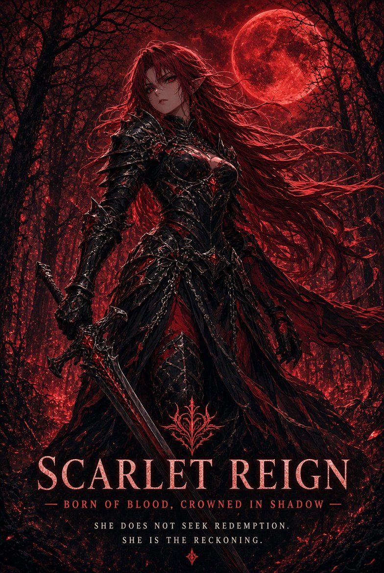Full uncropped Scarlet Reign title artwork